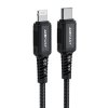Kabel Acefast C4-01 Lightning - USB-C PD 30W 3A 480Mb/s 1,8m - czarny